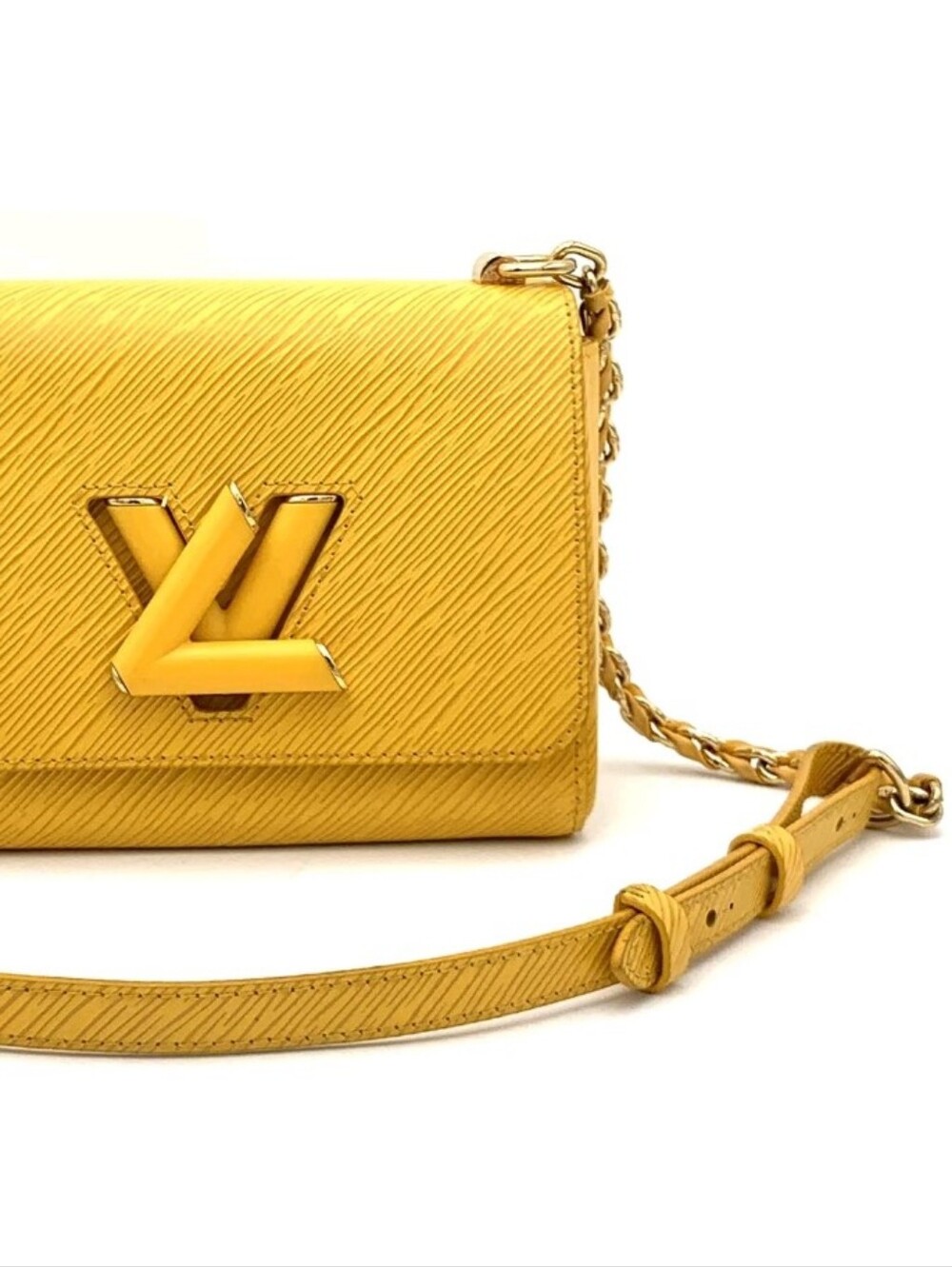 Louis Vuitton Yellow Epi Twist Crossbody Shoulder Bag
